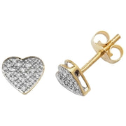 Diamond Earring in 9K Gold