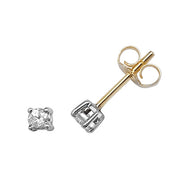 Diamond Earring in 9K Gold