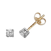 Diamond Earring in 9K Gold