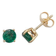 Emerald Earring in 9K Gold