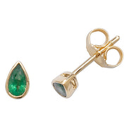 Emerald Earring in 9K Gold