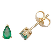 Emerald Earring in 9K Gold