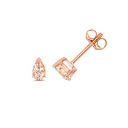 Morganite Earring in 9K Rose Gold