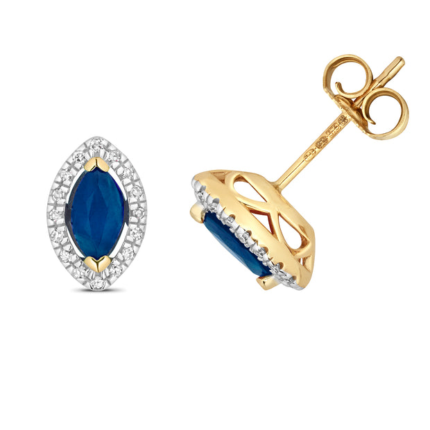 Diamond & Sapphire Studs