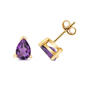 Amethyst Earring in 9K Gold