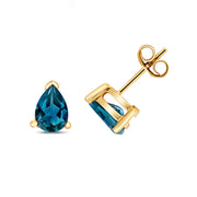 London Blue Topaz Earring in 9K Gold