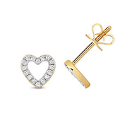 Diamond Earring in 9K Gold