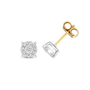 Diamond Earring in 9K Gold