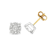 Diamond Earring in 9K Gold