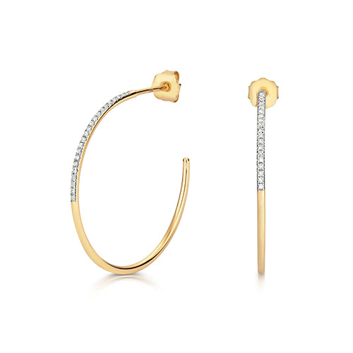 Diamond Earring in 9K Gold