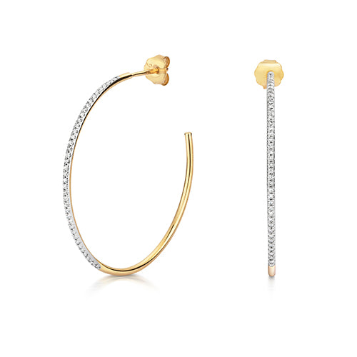 Diamond Earring in 9K Gold