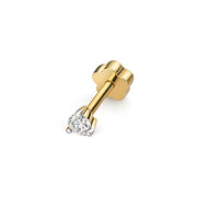 Diamond Earring in 9K Gold