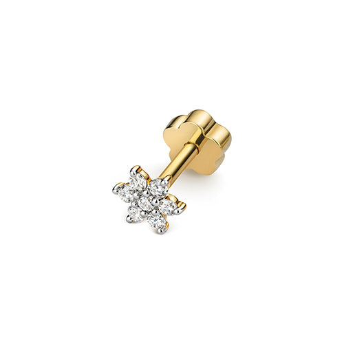 Diamond Earring in 9K Gold