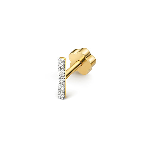 Diamond Earring in 9K Gold