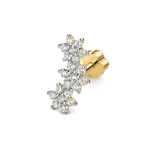 Diamond Earring in 9K Gold