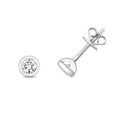 Diamond Earring in 18K White Gold