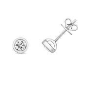 Diamond Earring in 18K White Gold