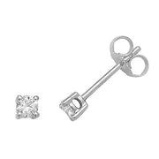 Diamond Earring in 18K White Gold