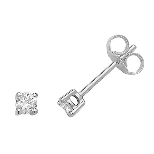 Diamond Earring in 18K White Gold