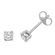 Diamond Earring in 18K White Gold