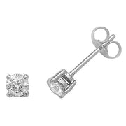 Diamond Earring in 18K White Gold