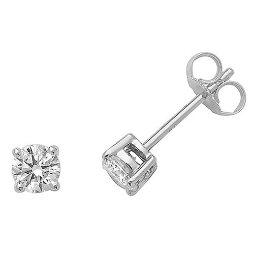 Diamond Earring in 18K White Gold