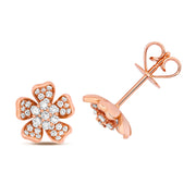 Diamond Earring in 18K Rose Gold