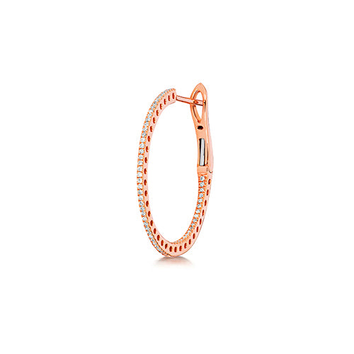 Diamond Earring in 18K Rose Gold