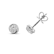 Diamond Earring in 18K White Gold