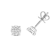 Diamond Earring in 18K White Gold