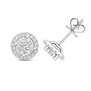 Diamond Earring in 18K White Gold