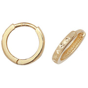 9K Yellow Gold Hinged Earrings