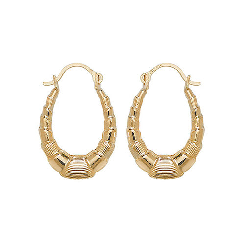 9K Yellow Gold Babies' Creole Earrings