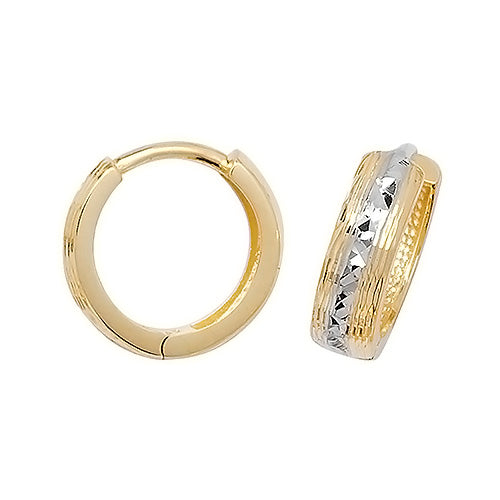 9K Yellow Gold Hinged Earrings | Charmé