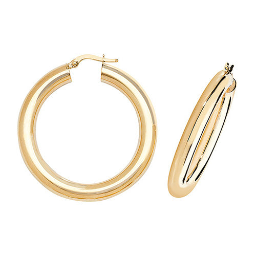 Hoop Earrings in 9K Gold