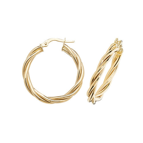 Hoop Earrings in 9K Gold