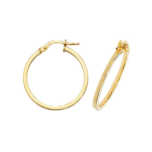 Hoop Earrings in 9K Gold