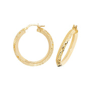 Hoop Earrings in 9K Gold