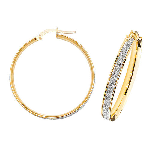 Hoop Earrings in 9K Gold