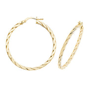 Hoop Earrings in 9K Gold