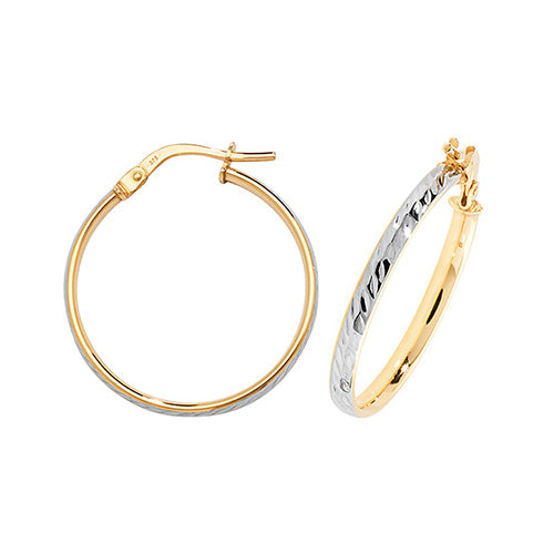 Hoop Earrings in 9K Gold