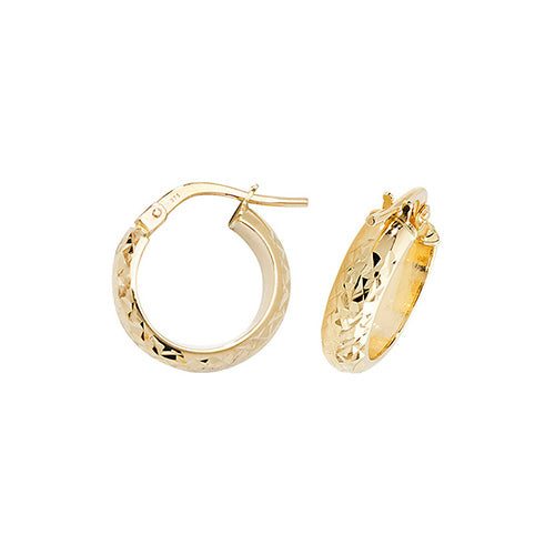 Hoop Earrings in 9K Gold