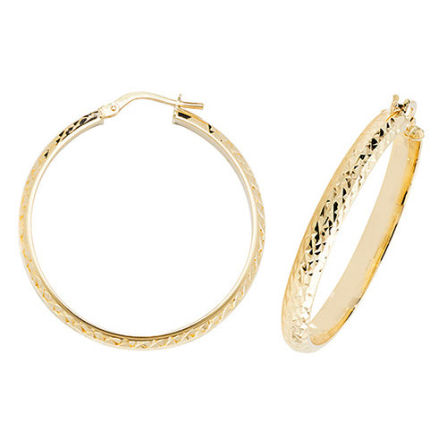 Hoop Earrings in 9K Gold