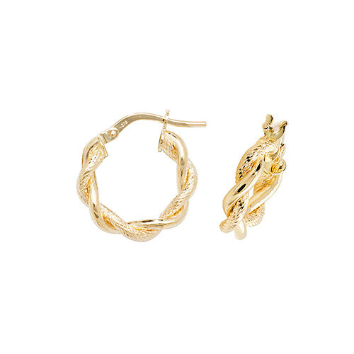 Hoop Earrings in 9K Gold