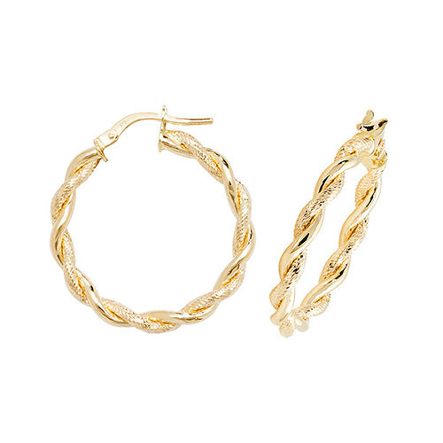 Hoop Earrings in 9K Gold