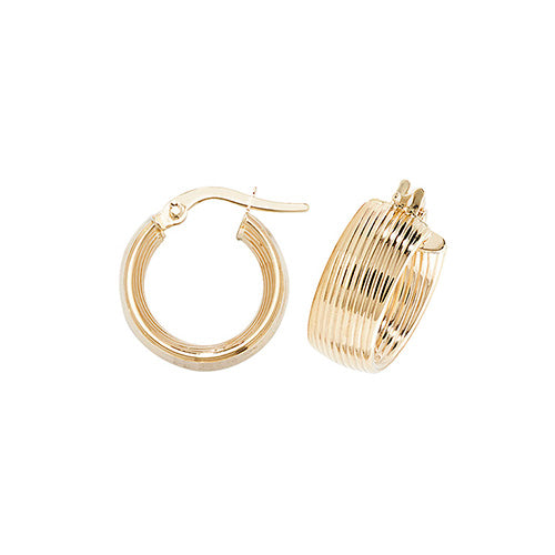 Hoop Earrings in 9K Gold