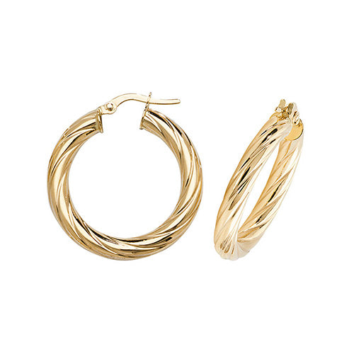 Hoop Earrings in 9K Gold