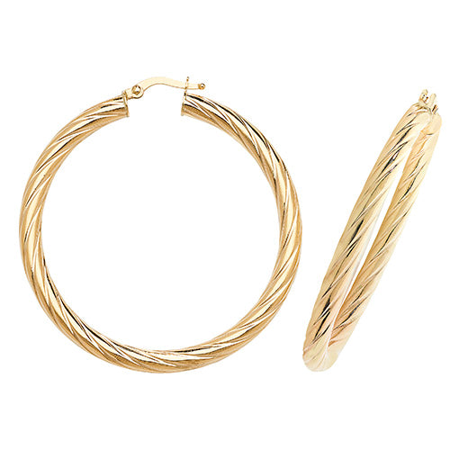Hoop Earrings in 9K Gold