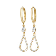 9K Yellow Gold Drop Earrings