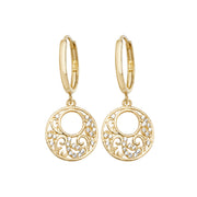 9K Yellow Gold Drop Earrings | Charmé